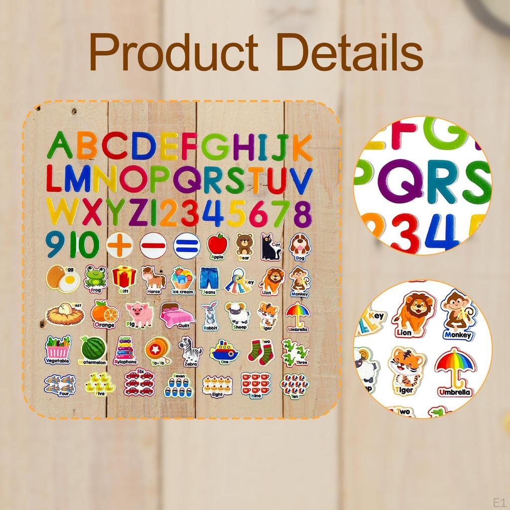 75Pcs Board Pieces Precut Figures Early Learning for Kids Decoration Themed Storytelling Preschool