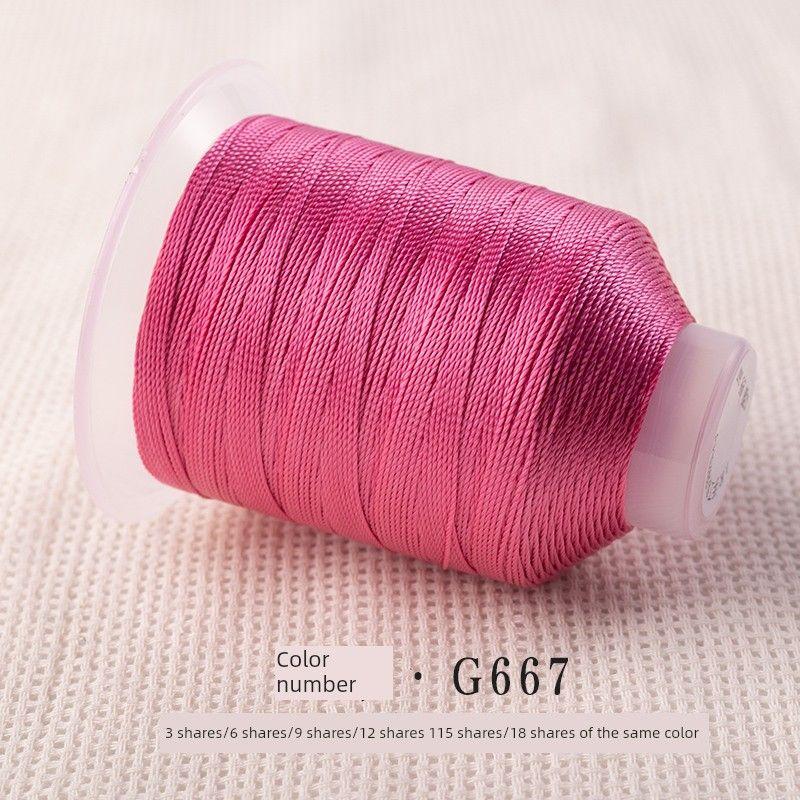 

12 нитей Моранди DIY Материал ручной работы Плетеный шнур Браслет Подвеска Шнурок Ремешок для переноски Веревка Пряжа для плетения Rose Red