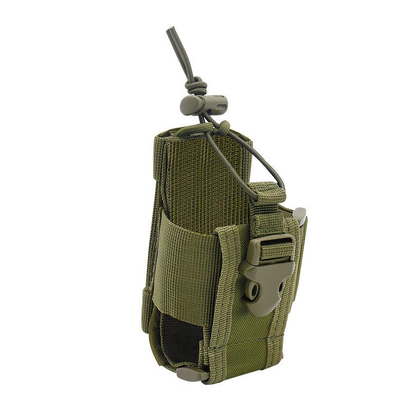 Molle Walkie Talkie Pouch Fits Most Handheld Radios Soft Universal Holder for Outdoor Hiking Camping