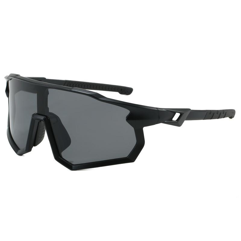 

New Outdoor Sports Cycling Sunglasses For Men And Women Large Frame Windproof And Uv Mountaineering Goggles 9356 чёрный