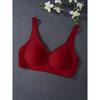 Wire-Free Soft Support Bra Large Busts Seamless Light Padding Full Coverage 3/4 Cup With Side Control Lift