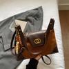 High-value fashion matte armpit bag autumn new trend commuter shoulder bag suede bag women