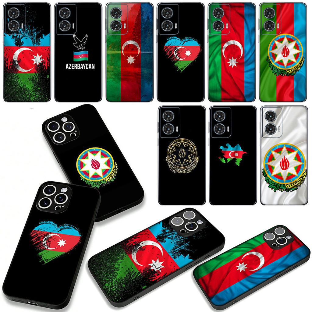 Azerbaijan Buta Flag Phone Case for Motorola Moto G54 G05 G24 G67 G55 G75 G85 G15 G57 G86 Power Edge 50 30 Ultra Fusion neo Pro
