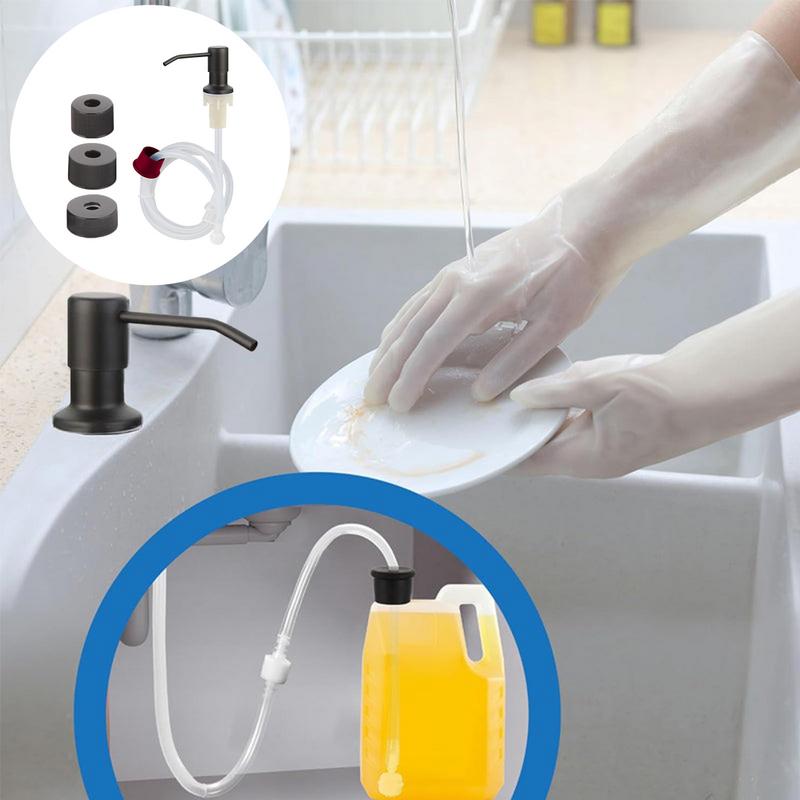 Edelstahl Küchenspüle Seifenspender Verlängerungsrohr Spülmittel Druckpumpenkopf Verlängerer Multifunktionale Spülbecken Zubehör
