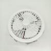 Crystal Style Dimmable LED Fan Light with Remote Control, E27 Screw Base for Home, Bedroom, and Dormitory.