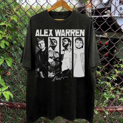 New Alex Warren ON TOUR GRAPHIC BLACK T Shirt Full Size S5XL Unisex T-Shirt