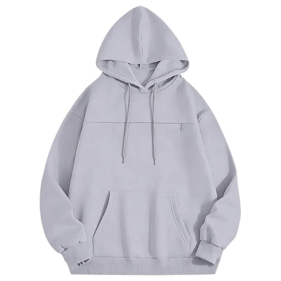 Women's Oversized Zip-Up Hoodie with Large Pockets for Fall Winter