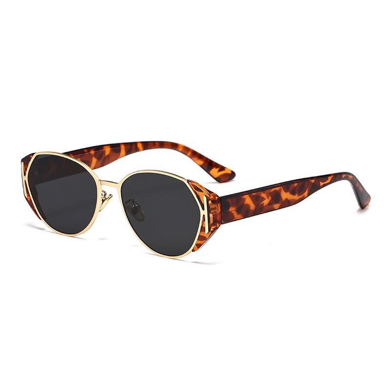 Retro cat eye sunglasses women s round face thin advanced sunglasses old money wind UV protection glasses