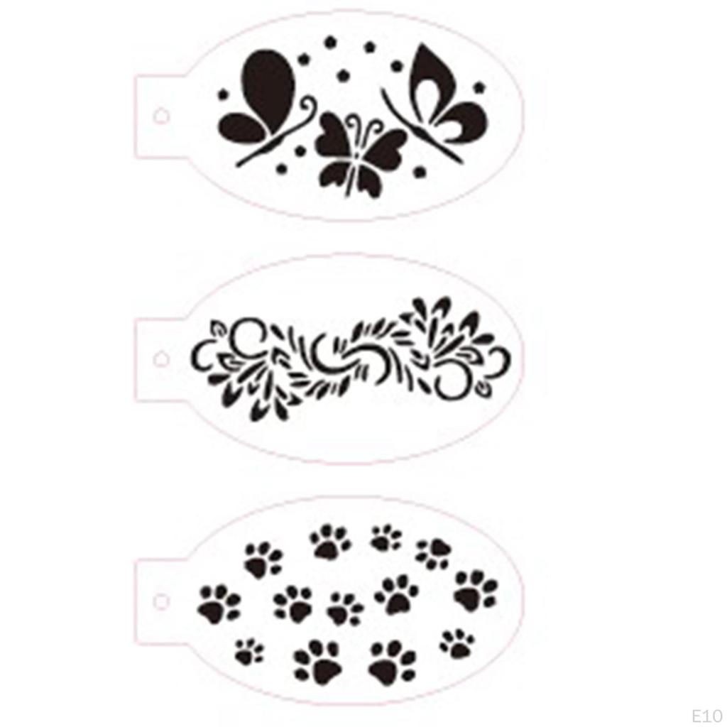 Face Paint Stencils, Body Painting Template Durable, Masquerade Festivals Portable Carnivals Party