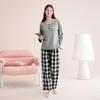Fontal Women's 100% Cotton Long-Sleeve Loungewear Set