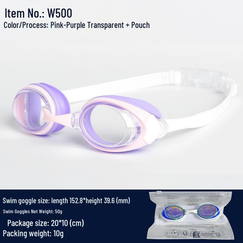Unisex High-Definition Anti-Fog Waterproof Silicone Swim Goggles