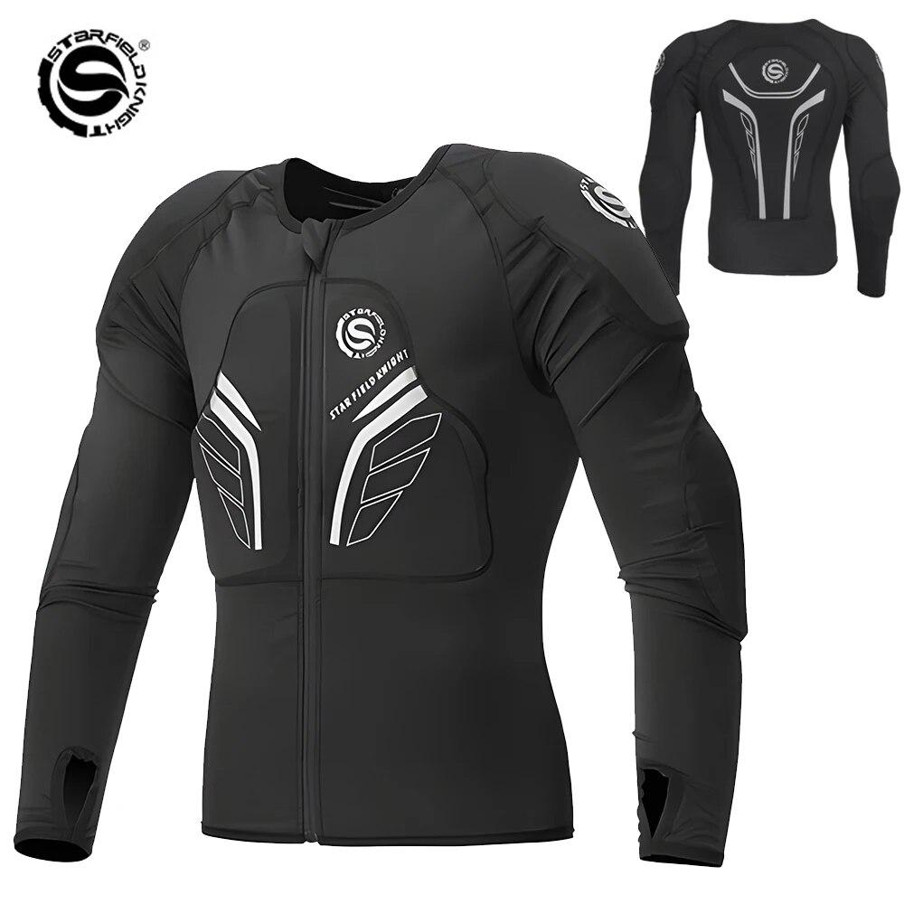 

Star Field Knight Мотоциклетная броня Защитное снаряжение Мужская внедорожная куртка для мотокросса Мотоциклетная гонка Боди Мото Броня Черный