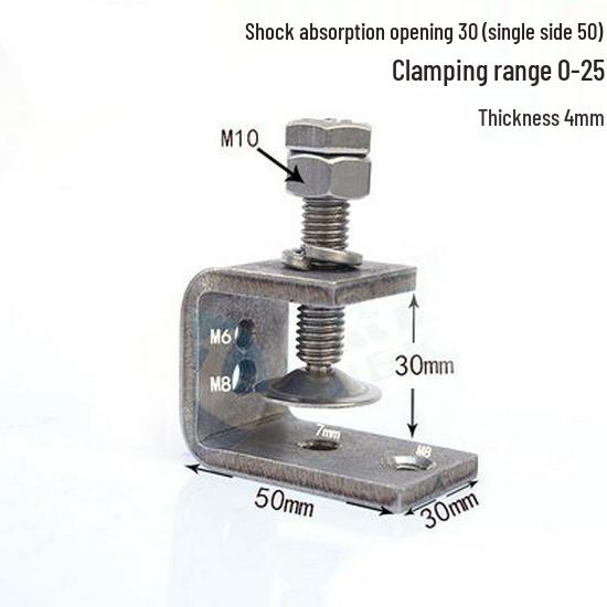 C304 Tiger Claw U-Shaped Stainless Steel Pipe Clamp