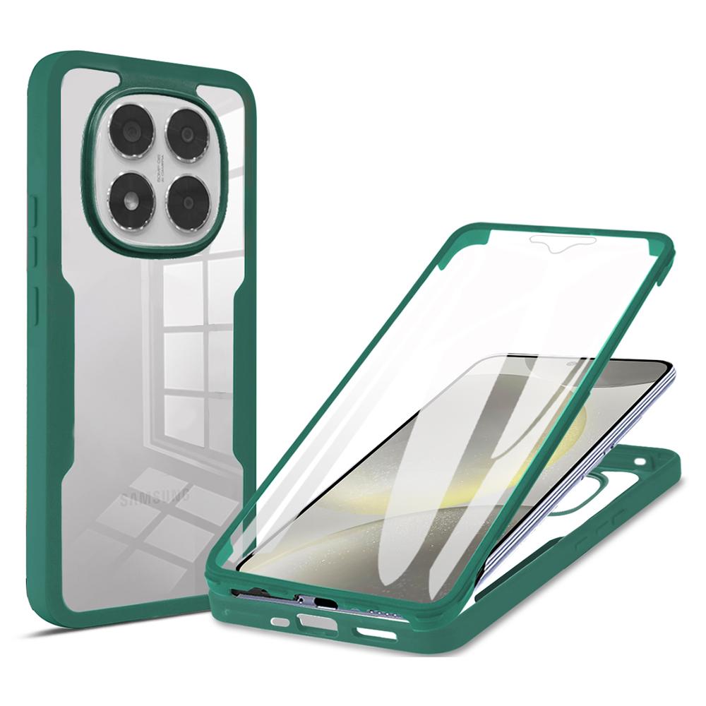 For Xiaomi Poco X7 5G/Redmi Note 14 Pro+ 5G/Note 14 Pro 5G Case Acrylic + TPU Clear Phone Cover with PET Screen Film