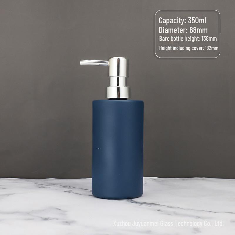 Nordic Style Glass Lotion & Soap Bottle for Home, Hand Sanitizer, and Hotel Shower Gel