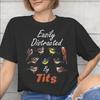 Unisex Unisex Funny Bird Meme I Love Tits T Shirt Cotton Graphic Printed TShirt Top Clothing