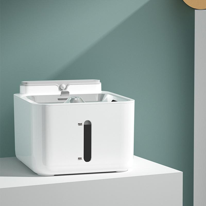 Cat Water Fountain Far Infrared Sensor Water Discharge Wireless Automatic Cat Water Dispenser for