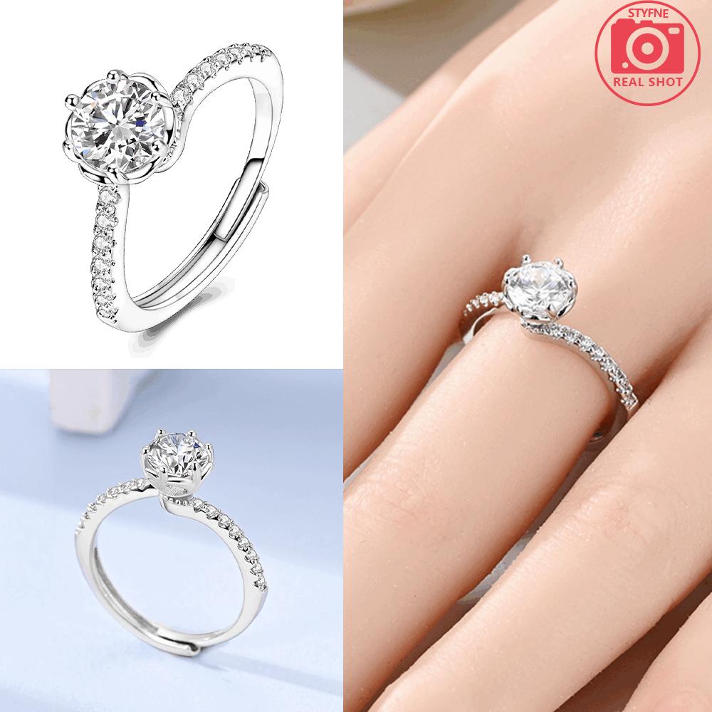 Authentic copper Round Zirconia Ring Women Accessory Twisted Intertwined Ring Valentines Day Fine Wedding Gifts Jewellery Set