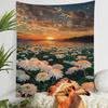 Natural Landscape Oil Painting Tapestry Nordic Artistic Wall Poster Home Hanging Cloth Beautiful Sanding Door Width Carpet Decor