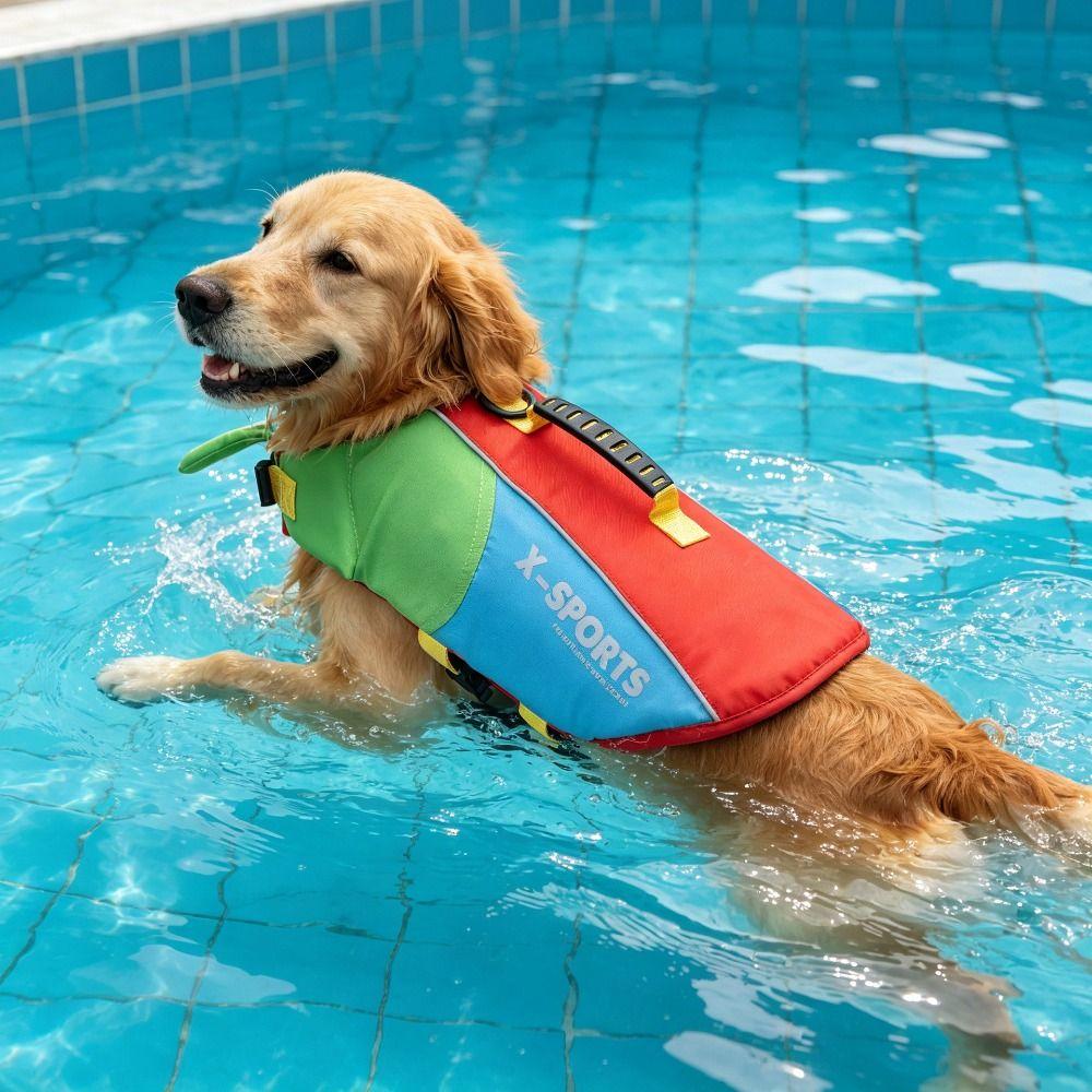 Waterproof Dog Swimming Vest Tear Resistant Pet Flotation Vest Dog Buoyancy Vest Outdoor Water