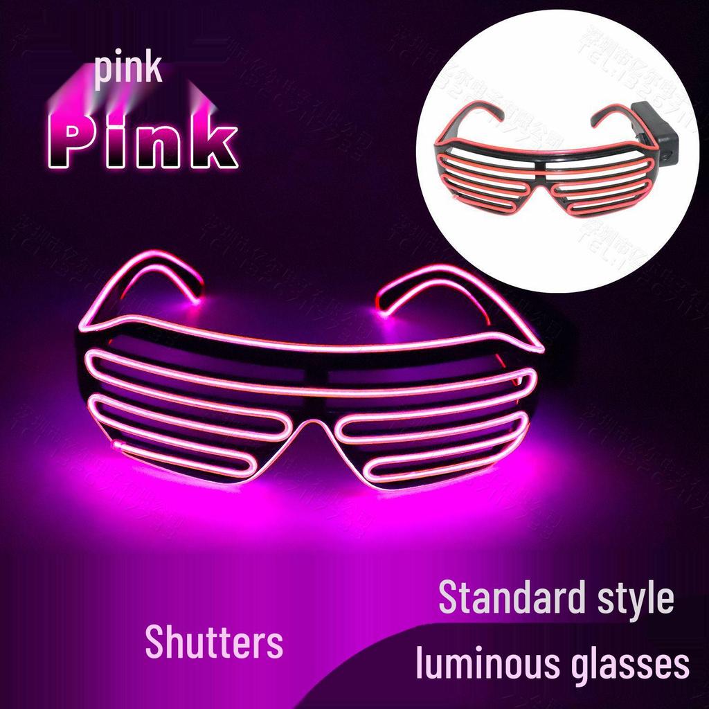 LED Luminous Wireless Disco Glasses - Party & Bar Props for Electronic Music