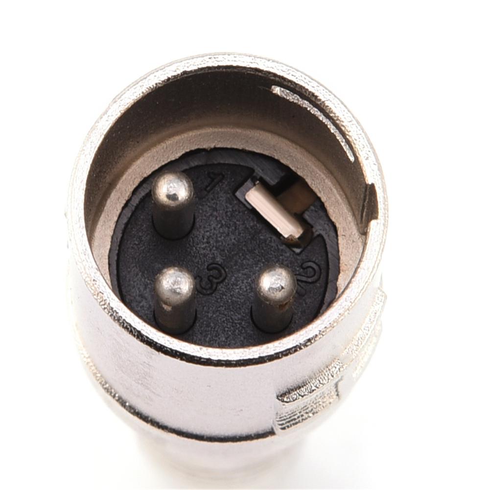 3 Pin XLR Male to 1 4 6.35mm Female Jack Audio Mic Adapter Connector 2 Pcs