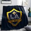 LA Galaxy Bedruckte Flanelldecke, weicher Überwurf für Schlafzimmer Sofa, waschbar, Fußballfanartikel, tolles Geschenk.