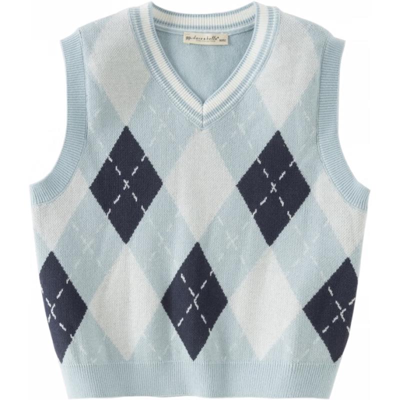 Мальчиковый трикотажный жилет в стиле колледжа DAVE & BELLA, антистатический 6-7Y