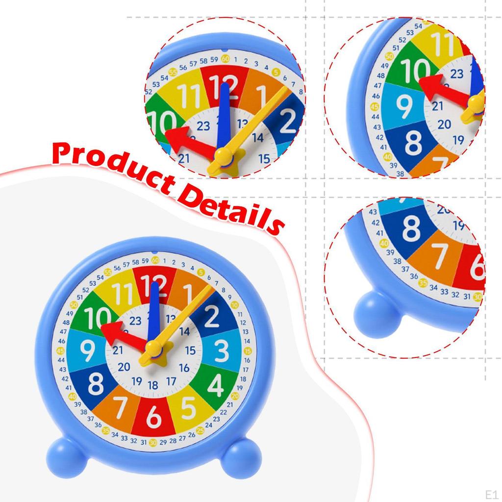 Learn Clock Toy Time Activity Abacus,Hours,Minutes,Teaching Aids,Number Cognition Teaching for