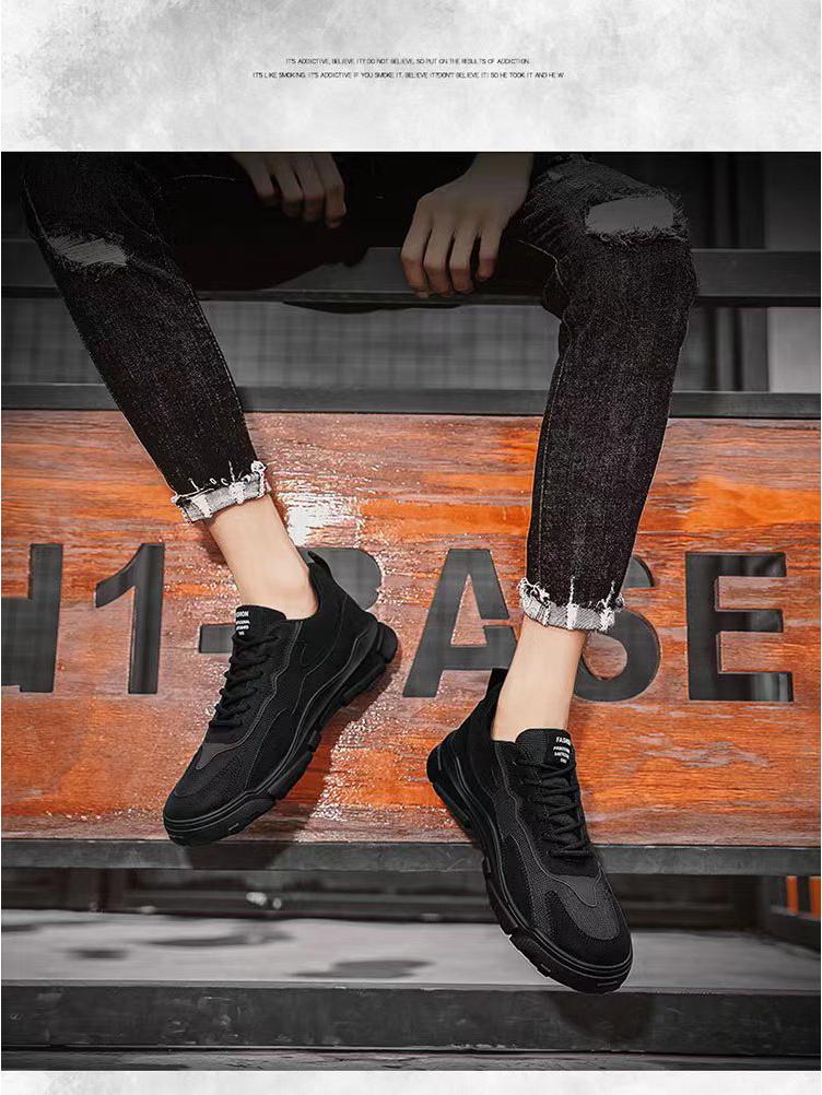 Herren Sommer Freizeit Laufschuhe mit dicker Sohle - Koreanische Mode