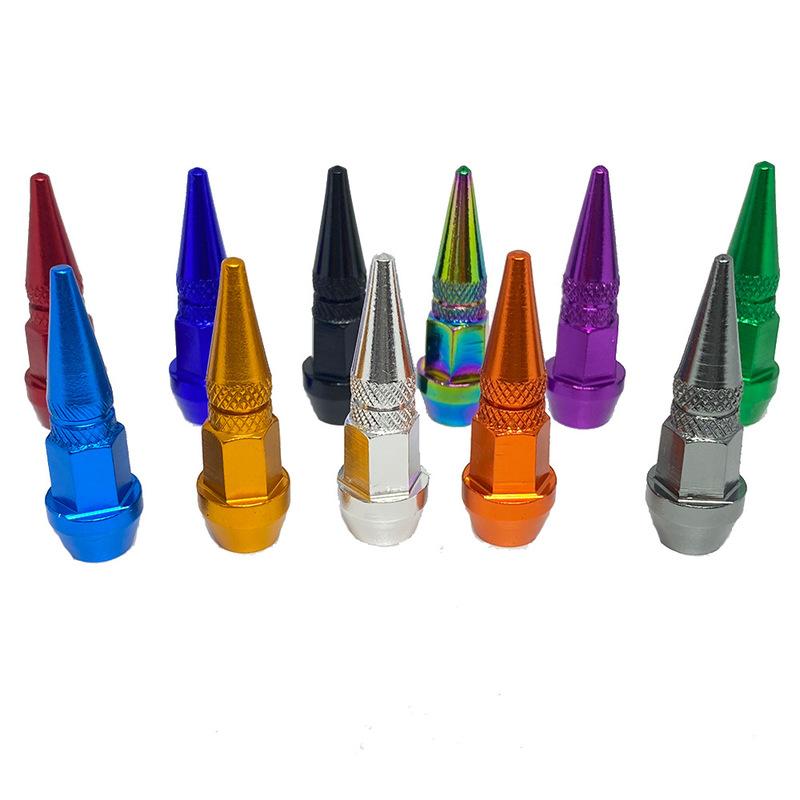 Car Motorcycle Bullet Wheel Tire Valve Caps Dustproof Valve Caps Cover Car Styling Auto Exterior Accessories Wholesale 10 Colors