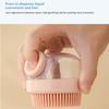 2-Pack Silicone Cleansing Brush with Built-in Dispenser - Multi-Use for Hair, Face, and Body Care Massage