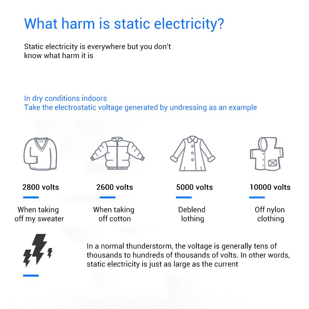 Menschlicher Körper Antistatisches Armband Entfernen Automatische Beseitigung Statische Elektrizität Silikon-Armband