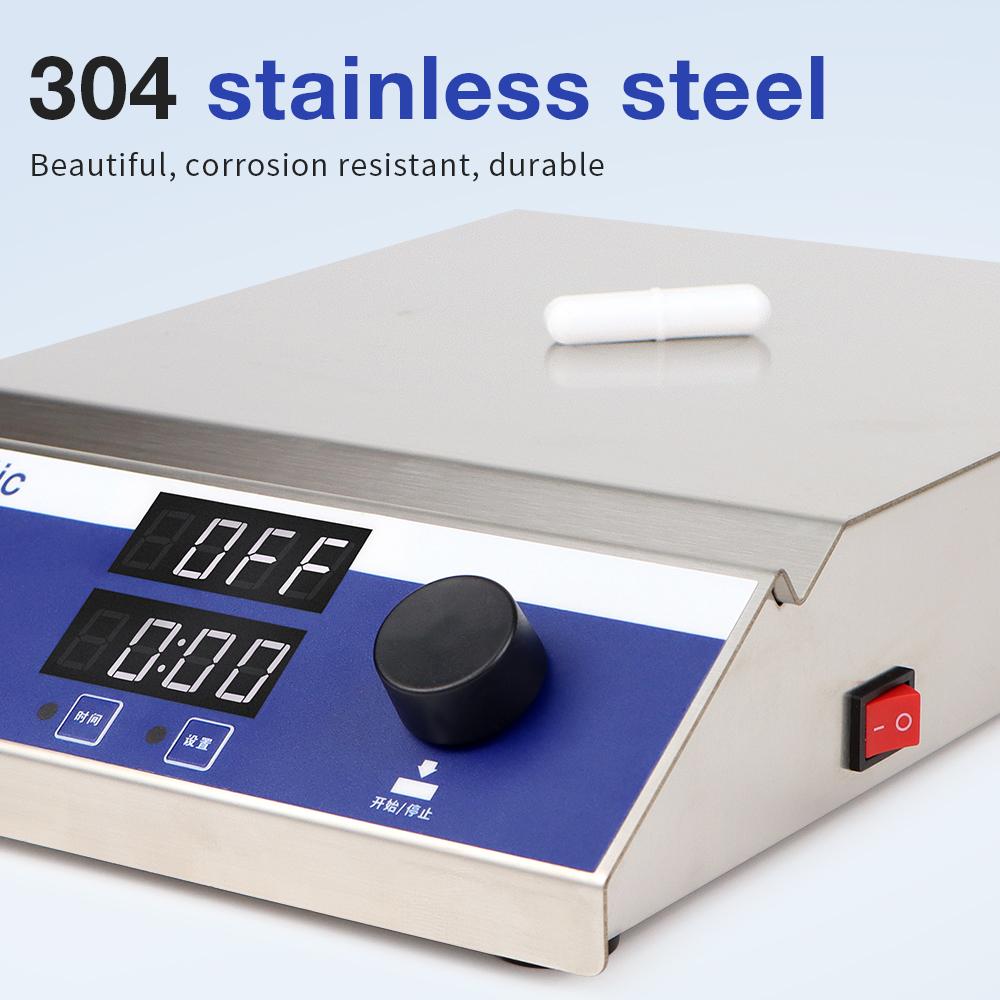 Stir Bars MS10 with 10L High Volume Magnetic Stirrer 100-1500 RPM Adjustbable Speed Magnetic Mixer Laboratory Mixing Device Tool