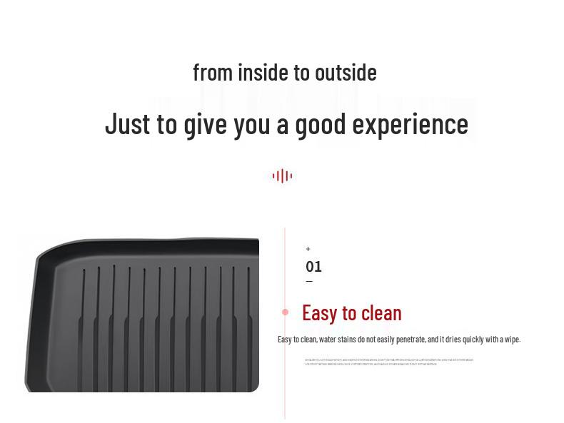 Tesla Model Y TPE Floor and Trunk Mats: Front, Rear, and Accessories for Car Interiors.