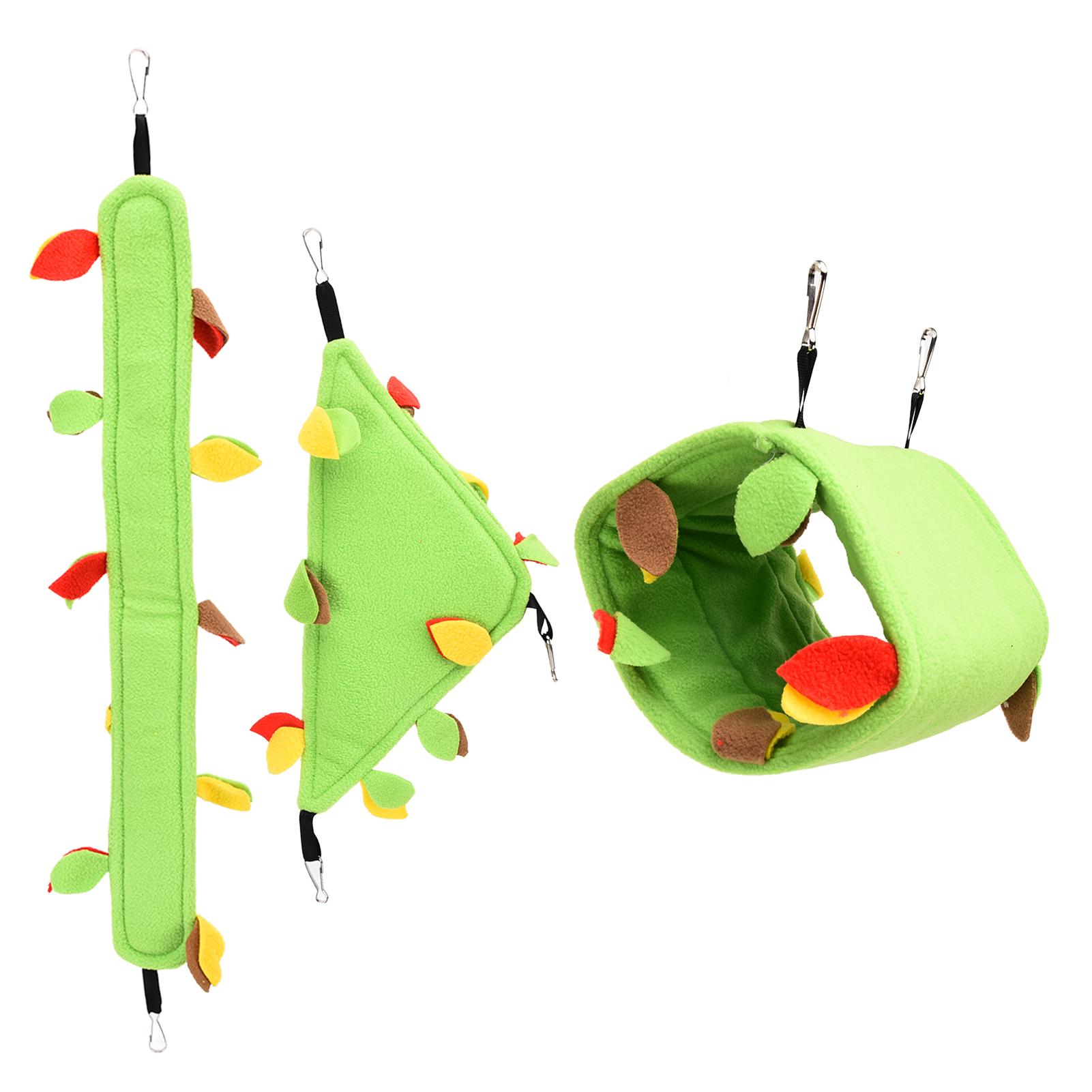 3 шт. Подвесной гамак-гнездо для птиц, спальное гнездо, подвесной туннель для сахарного поссума, белки, хомяка, для игр и сна