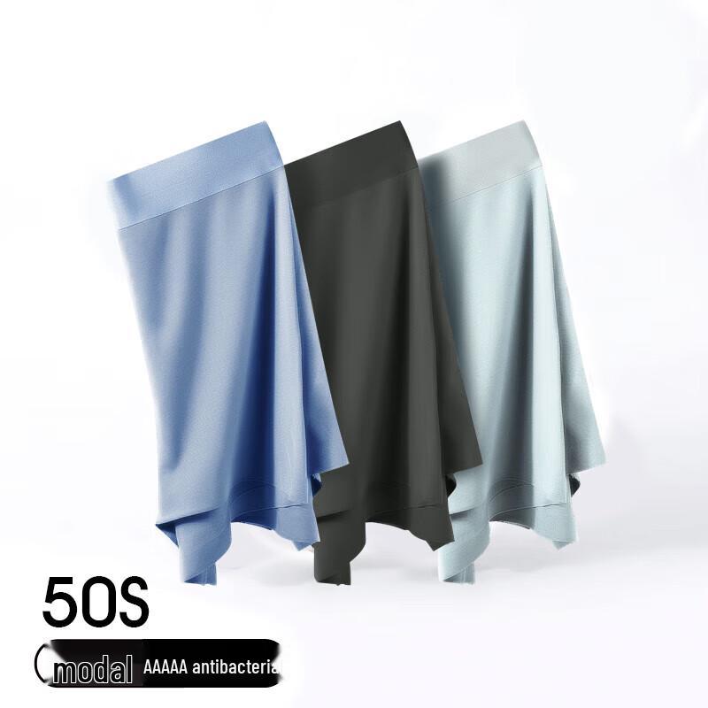 FENTENGCARE Men's Modal Ice Silk Boxer Briefs 3-Pack
