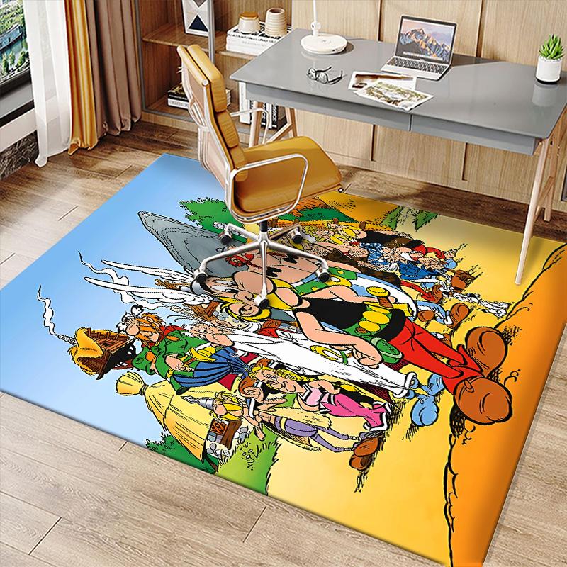 Asterix the Gaul Printed Absorbent Washable Carpet, Non-Slip Bathroom Mats, Kitchen Rugs, Yoga Mat,Living Room Entrance, Camping Picnic Rugs