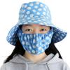 Fashion Sunscreen Tea Picking Cap Shawl Anti-UV Agricultural Work Hat Protect Neck Wide Brim Dust Mask Hat Outdoor