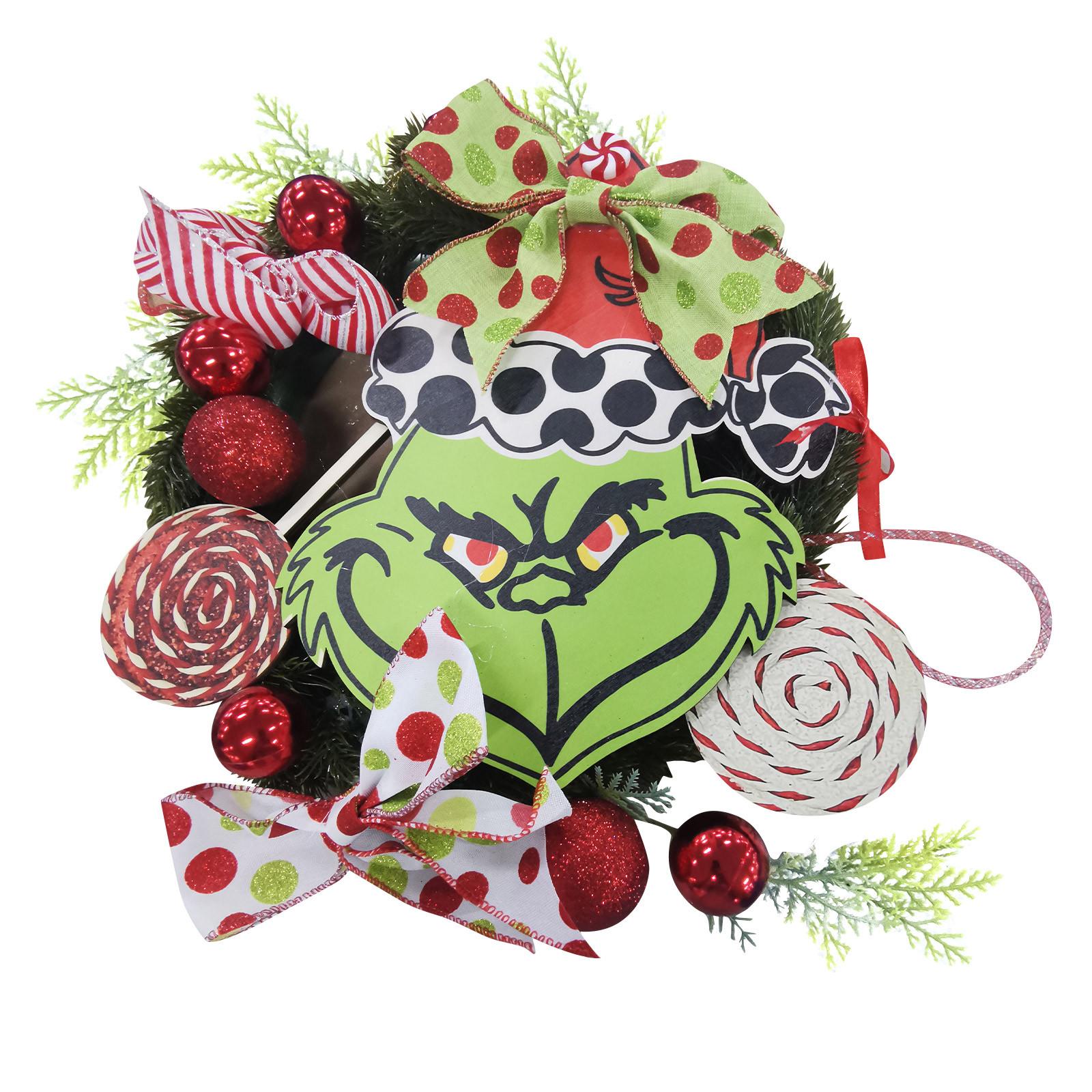 

Рождественский венок, забавный приветственный знак на входной двери, рождественские украшения, рождественские венки для украшения крыльца One Size