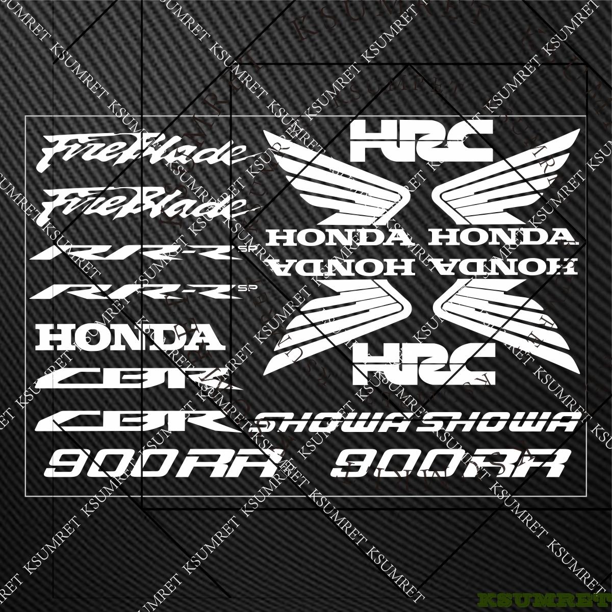 For Honda Cbr 900rr Fireblade Stickers Motocycle Sticker белый
