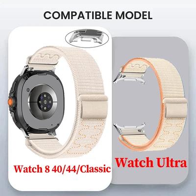 Original Nylon Loop Strap Compatible for Samsung Galaxy Watch 8/8Classic Braided Band Quick Connector Bracelet for Galaxy Ultra