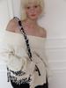 MEENDERI Folded Off-Shoulder Knit - Ivory