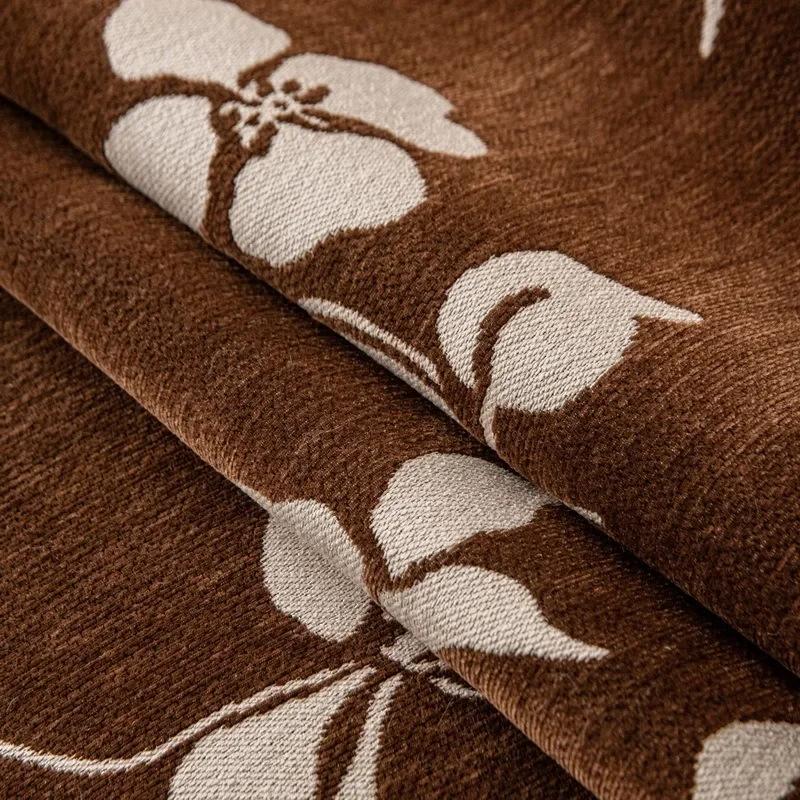 Flowers Jacquard Chenille Sofa Covers For Living Room Anti-Slip Sofa Cushion Irregular Shaped Four Season Universal Couch Towel