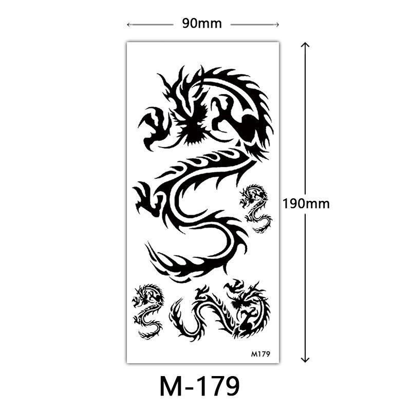 Wasserdichtes dreidimensionales Farbdruck-Tattoo-Sticker, Schmetterling Blume Tier Tattoo