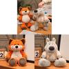 Forest Friends Plush Wolf And Fox Toys With Pp Cotton Filling For Kids Playroom Decor