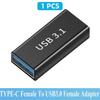 USB 3.0 Connector USB To USB Adapter 5Gbps Gen1 Male To Male Female USB Converter SSD HDD Cable Extender USB 3.0 Extension Plug
