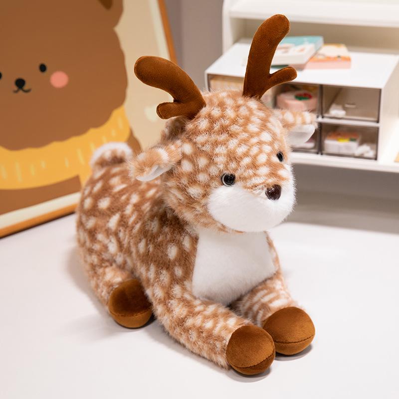 

Plush Fallow Deer Fawn Toy - Zoo Souvenir for Kids & Girls Birthday Gift 25cm