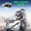 Hysnox H10 Motorcycle Helmet Intercom 10-Person Group Intercom Up To 2000M CVC Noise Reduction