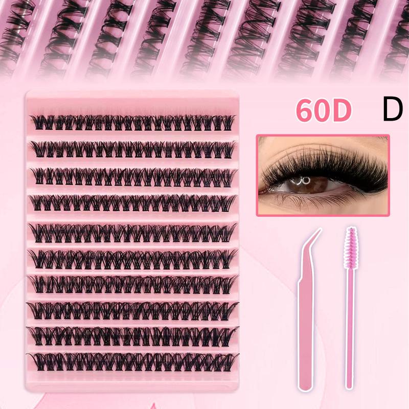 

Lash Clusters Kit 200/270/570 Pcs Diy Lash Extensions Book, D Curl Lash Clusters Eyelash Extension For Use At Home D